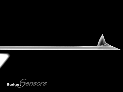 AFM cantilever without a coating