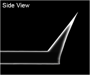 Side view SEM image of ATEC AFM tip