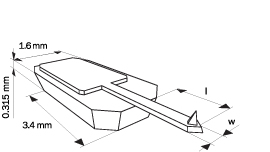 Schematic of single lever MikroMasch AFM probe