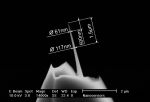 AR10 高アスペクト比 AFM探針のSEMイメージ　拡大