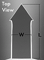 ARROW™ AFM カンチレバーの上方から見たSEMイメージ