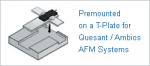 Quesant / Ambios AFM システム用TプレートプリマウントAFMプローブ