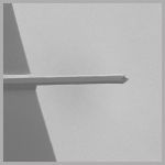 SEM image of single cantilever AFM probe