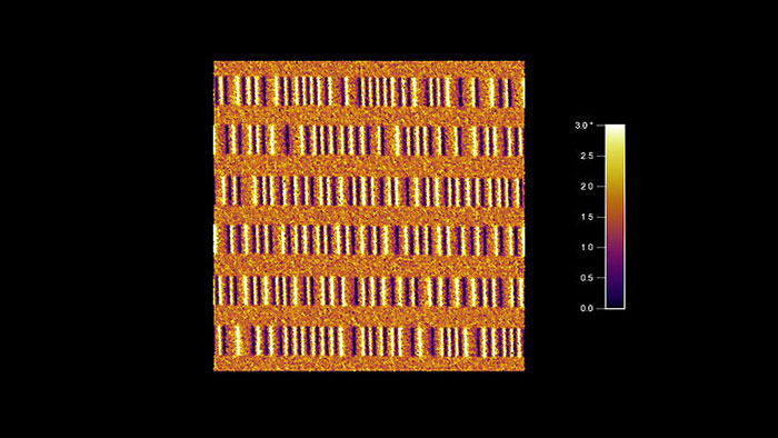 Magnetic domains on a zip disk