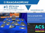 NanoAndMore at the American Chemical Society ACS Fall 2023 meeting in San Francisco