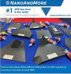 NanoAndMore 3D printed AFM tip scale models at 2023 MRS Fall Meeting & Exhibit
