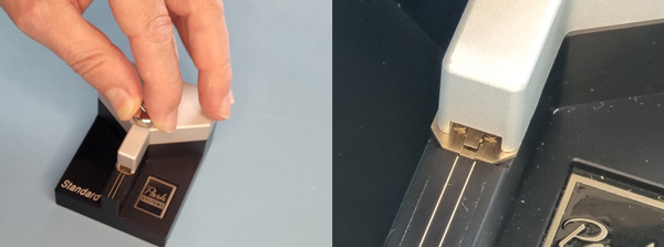 ステップ3 – アンマウントプローブのためのパークシステムズクリップ式チップキャリア使用方法。